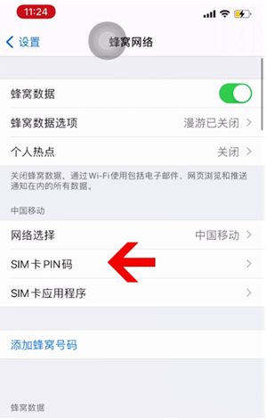 长丰镇苹果14维修网分享如何给iPhone14的SIM卡设置密码 