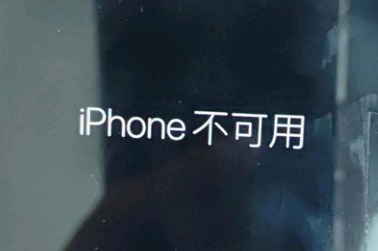 长丰镇苹果服务网点分享锁屏界面显示“iPhone 不可用”如何解决 