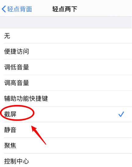 长丰镇苹果手机维修分享iPhone12如何启用双击截屏 